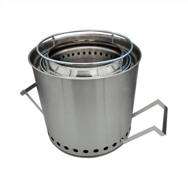 Solo komfyr i rustfritt stål