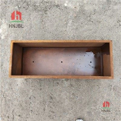 Rektangel planter - Corten Steel