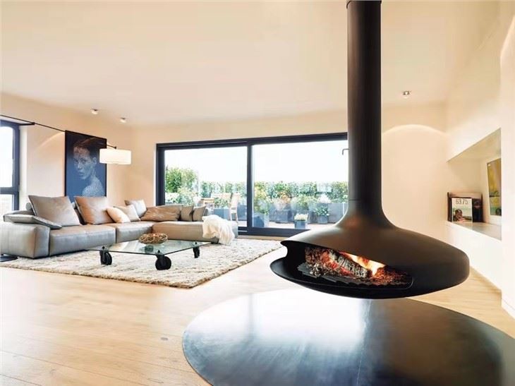 Hang Fire Place Modern Hanging Fireplace