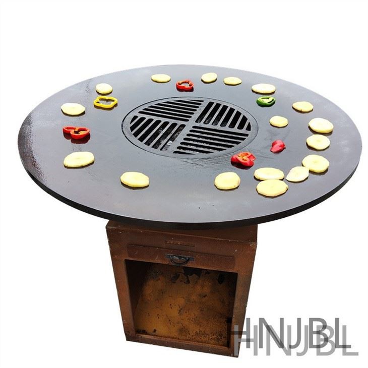 Corten metall BBQ griller