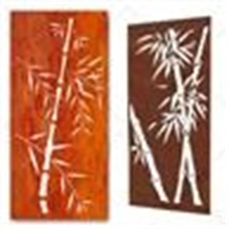 Corten stålgjerde for romdeler