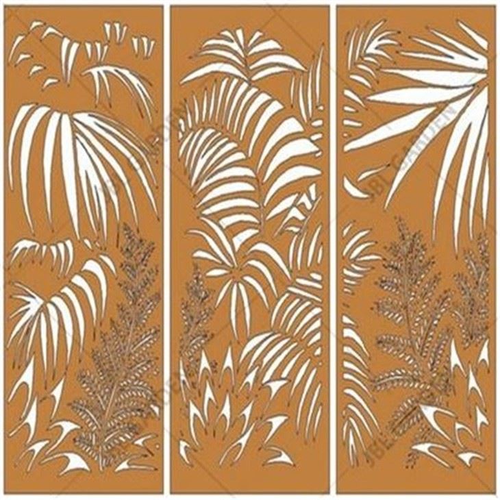 Corten Steel Fence For Room Divider