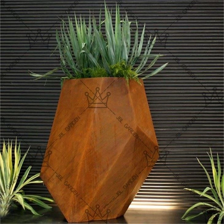 Corten Steel Series Long Box Planter