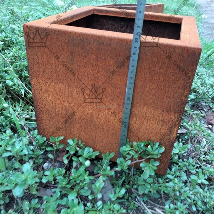 Corten Steel Tall Planters