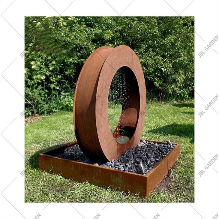 Corten Steel Water Feature Outdoor
