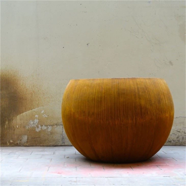 Rust Corten Steel Art Planters