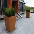 Rusty Color Corten Steel Planter Pot