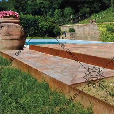 Billig Rust Metal Hagekant