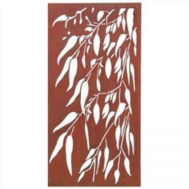 Corten dekorative skjermer