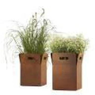 Corten Steel True Square Planter
