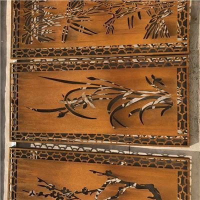 Corten stål veggdekorpanel