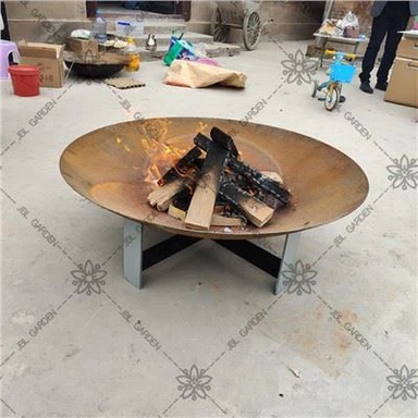 Corten metall branngrav
