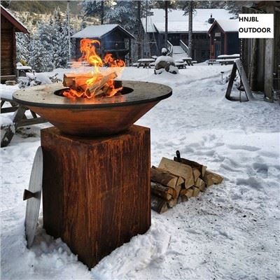 Hage vedfyring Corten grillbord