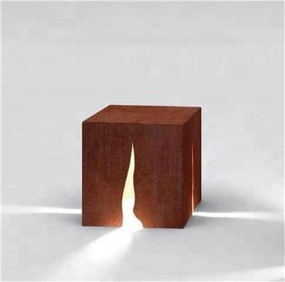 Landskap Rusty Corten Steel Metal Pullert