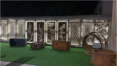 Laser cut Corten Stål Hage Skjermpaneler