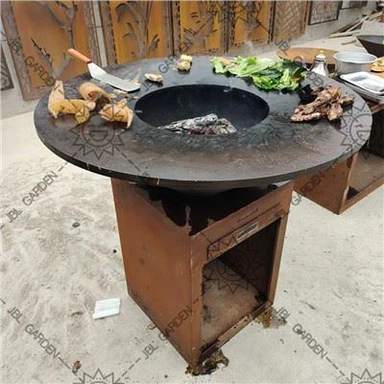 Utendørs BBQ Grill Corten