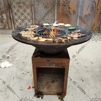 Charcoal Corten Steel Barbecue