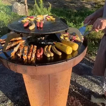 Corten Steel Charcoal Grill