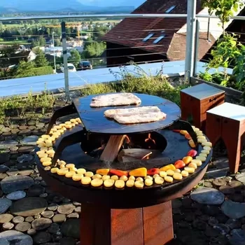 Corten Steel Charcoal Grill