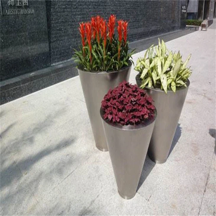 Deluxe Stainless Steel Flower Pot
