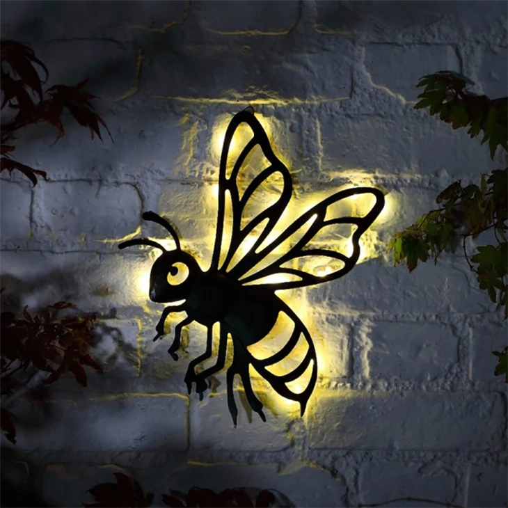 LED Black Metal Vegg Art