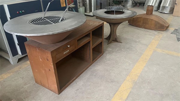 Outdoor Corten Steel BBQ Cooking high quality