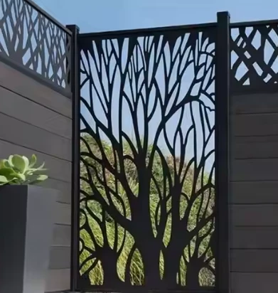 Outdoor Corten Steel Wall Mounted Screen
