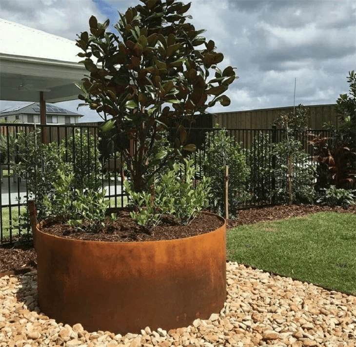 Raised Round Open Bottom Planter Bed factory