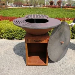 Corten Steel BBQ komfyr for camping