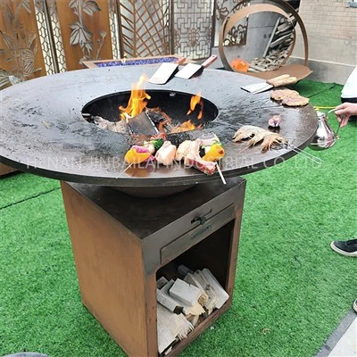 Corten Steel Mobil Utegrill