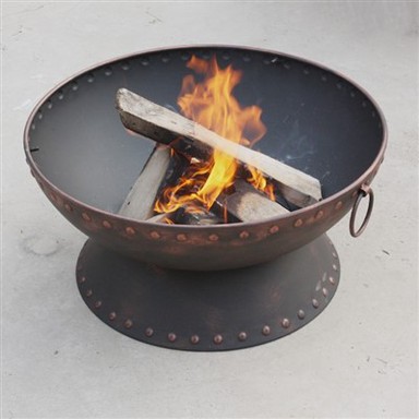 Praktisk Steel Wood Fuel Firepit