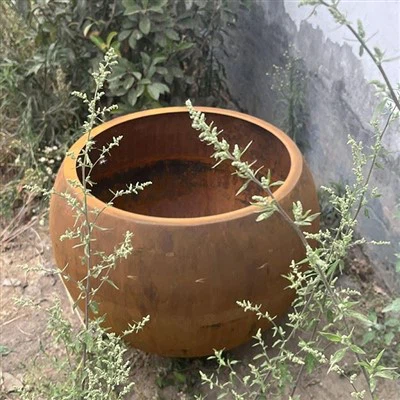 Rustikk Corten Stål Blomsterplanter