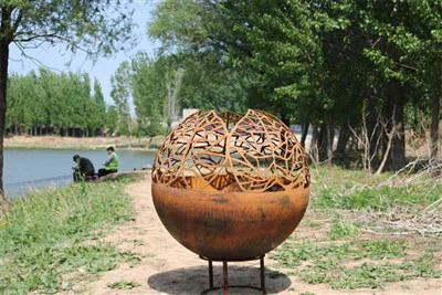 Sfærisk branngrav i stål