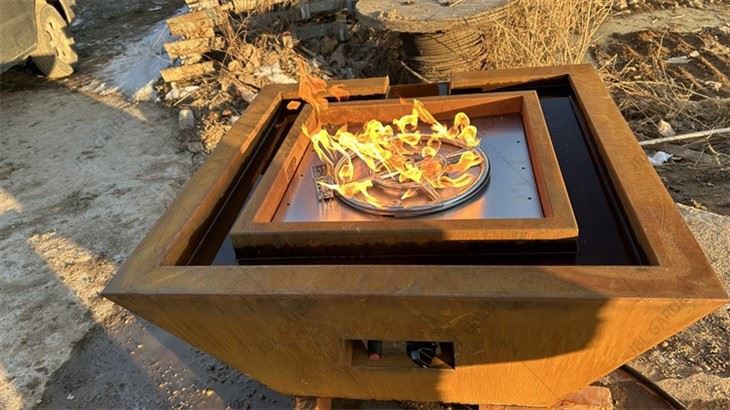 Steel Fire And Water Bowls