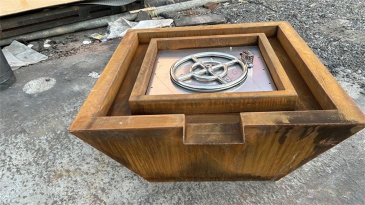 Steel Fire And Water Bowls