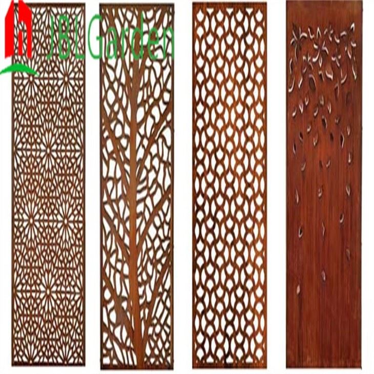 Weathering Steel Fence Screening